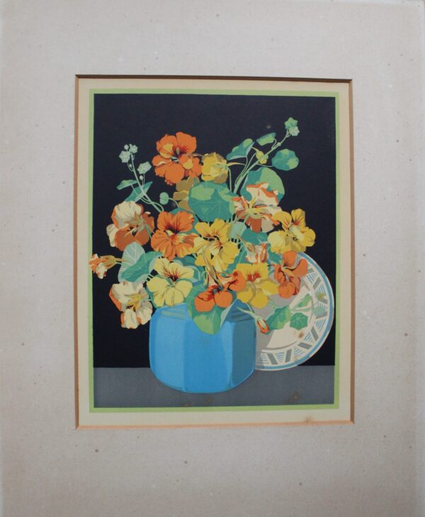 John Hall Thorpe. 1920 circa. Flowerpot and Plate