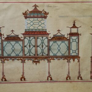 Thomas Chippendale – Design for “China Case”  1753 – 1761