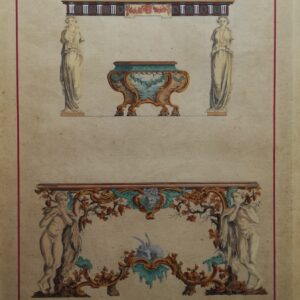 Thomas Chippendale – Design for “Marble Slabs”  1753 – 1761