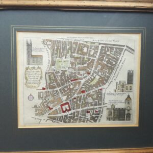 Old Plain of Broad Street & Cornhill Wards in London 1772