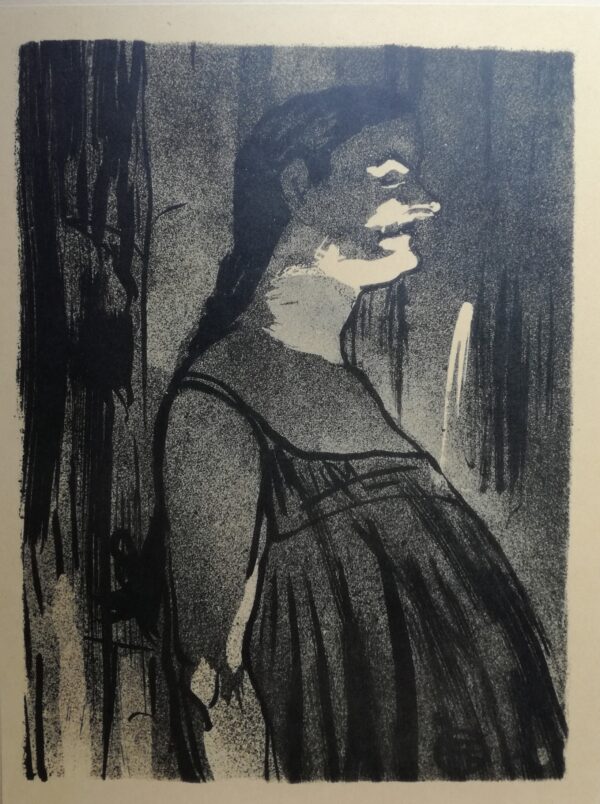 Henri de Toulouse Lautrec : Madame Abdala- Lithography 1898 (printed later)