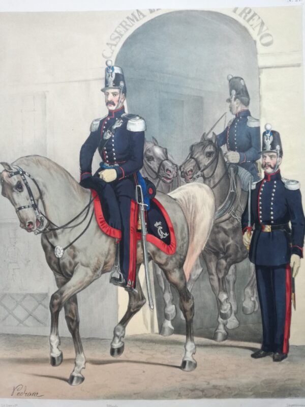 Italian Military Uniforms "Corpo del Treno" (Raialway Soldiers) Piedmontese Army-1844