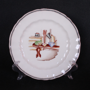 Dinner Plate by Società Ceramica Richard Milano with Interiors of Italian Regional Kichens