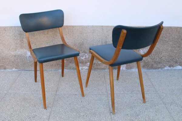 Pair of vintage gondola chairs 50s