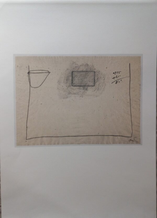 Antoni Tapies - "Addition" - 1980  Lithography - Image 2