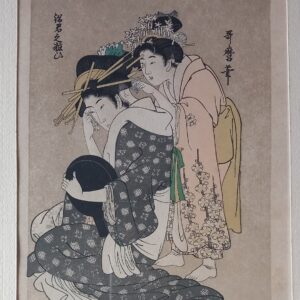 Kitagawa Utamaro – The Oiran Yoso-oi Seated at Her Toilet –